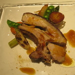 リストランテ サクラ - ＜2016年5月＞ポルケッタ　フォンドボーとウイキョウの花のソース