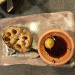 炭火焼鳥 なかお - 焼きれんこん