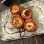 炭火焼鳥 なかお - うずらベーコン