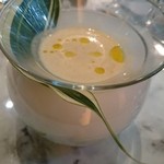 レストラン・ランス・ヤナギダテ - 新玉ねぎのスープ