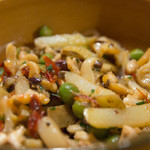 益田食堂 - 白ミル貝とドライトマトのソテーアップ