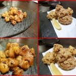 鶏料理ひとりひとり - ホンジリの味噌漬けと唐揚げ