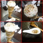 鶏料理ひとりひとり - ポテトサラダ（盛り付けがユニーク・・彩り胡麻をトッピング）