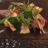 Restaurant つじ川 - モロヘイヤのドレッシング綺麗な鮮やかなグリーン
                キラキラしていました^ ^
