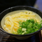うどん 丸香 - 釜玉（土佐ジロー）麺少な目
