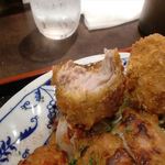 味加味 - ひれ一口かつ定食の断面