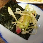 常盤木 - のりに巻いて食べます