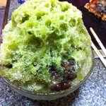 味福 - こちらがかき氷。宇治金時。