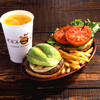KUA'AINA - 料理写真:アボカドバーガーランチセット