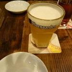 なかい - ヒューガルデンホワイト樽、烏龍茶