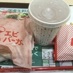 ロッテリア - エビバーガー、フライドポテト(小)、ジンジャエール(小)