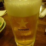 ひとくち餃子てん屋 - 生ビール【サッポロ】