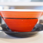 烈火 - 「山形ひっぱり混ぜそば」のラーメン鉢