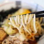 烈火 - 山形ひっぱり混ぜそば」のそば