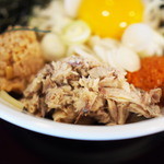 烈火 - 「山形ひっぱり混ぜそば」のサバ