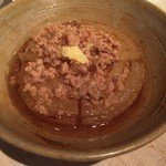 串揚げ×おばちゃん割烹 経堂 ただいま - 新玉ねぎとひき肉