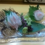 ながうらの隠れ家ラウンジ つるや - 筋荒(赤くえ)の刺身