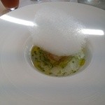 プレゼンテ スギ - 2016.５ 赤エビとタケノコ海水ゼリー　柚子の香りを乗せて