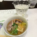 鴨正 - 鴨しゃぶは一人分ずつ取り分けてくれます