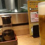 Tairyoushokudou Hiro Umi - まずビール。この瞬間が幸せ（笑）