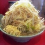 ラーメン 大 名古屋店 - 野菜ダブルにんにく豚大 \900（湯気スゴっ！）