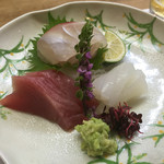 松 - 鯛・ヨコワ・イカの造り