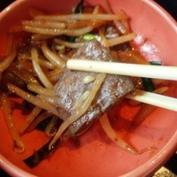 和牛料理 要 - レバニラ炒め