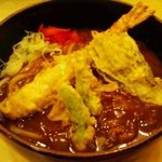 百万石うどん - 天ぷらカレーうどん（2010.09）