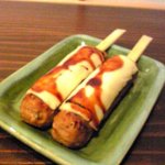 居酒屋じみぃず - 一番大好きなつくねチーズです。