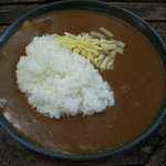 ライスカレーにチーズをトッピング