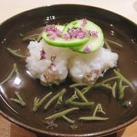 銀座 小十 - 鱧と順菜の椀物