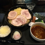 麺屋永吉 花鳥風月 - 特製カレーつけ麺とチーズミニごはん