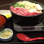 Washoku Sato - ２０１６／５　牛すきうどん鍋定食