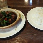 雪詩慕雲 - ビーフシチュー、
      ライス