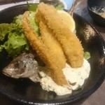 和洋鮮魚酒処 古都 別館 - アジフライ