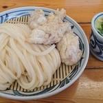 手打うどん 麦蔵 - かしわざるうどん大720円