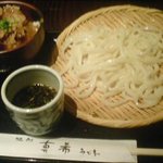 真希 - しょうが焼き丼とせいろうどんのセット