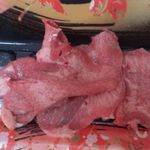 浅間農場 勝手に焼肉 - 薄々牛タン　６切