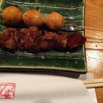 かしわ家 - うずら・レバー