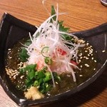 俺の魚を食ってみろ!! - 糸もずく&ズワイ蟹。さっぱりした逸品です。