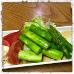 十八番 - 茹でアスパラ。