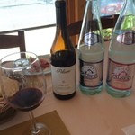 Trattoria Perla Cafe - Barbera d'Alba Pelissero2013、水二種類(NATURALE ,FRIZZANTE )