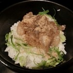 初代　哲麺 - 絶品！『背脂飯』200円
            美味しかったです。
