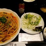 くつろぎ創彩酒家 四季 - ツナとキノコのトマトソース（週替わりパスタ）