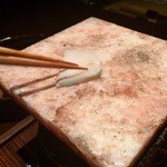 龢 - H28.05.03 鮑の岩塩プレート焼きしゃぶ