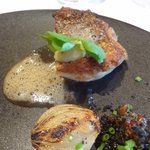 レストラン マノワ - あずきはたのソテー（アップ）（2016.4）