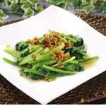 Stir-fried spinach with XO sauce
