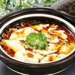 White fish boiled in clay pot