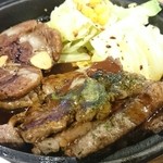 神戸六甲道・ぎゅんた - 神戸ビフテキトンテキW定食