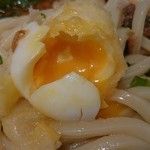 讃岐うどん　志成 - 半熟卵天ぷら